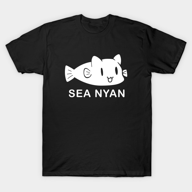 Slow Loop Sea Nyan T-Shirt by aniwear